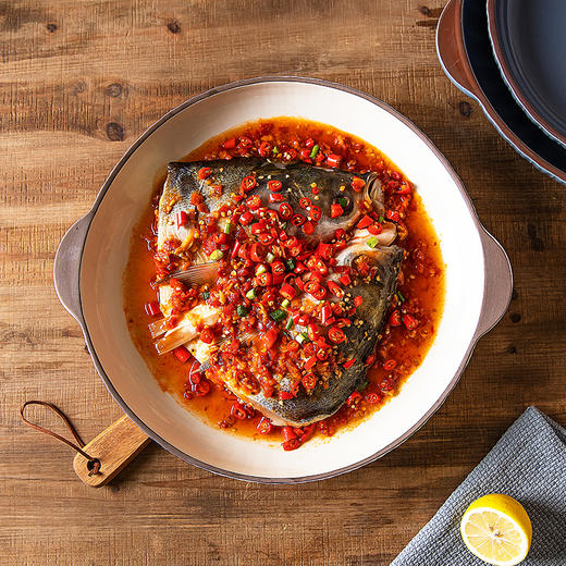 摩登主妇剁椒鱼头专用盘子菜盘家用餐具双耳龙虾大盘鸡大号蒸鱼盘 商品图2