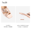 heelz设计师手工鞋履 ｜H水晶跟金属羊皮纽结凉鞋6公分 商品缩略图3
