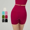 跃牌【周游世界系列】春夏新款莱卡瑜伽短裤紧身高腰提臀四分裤无裆缝运动裤SH3215 商品缩略图2