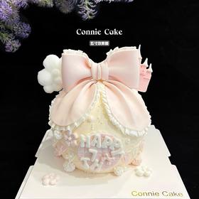 公主蝴蝶结 球形蛋糕