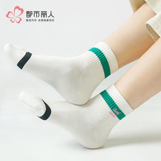 都市丽人时尚潮流中精梳棉常规袜LCHDA9 商品图0