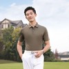 夏季运动polo衫轻奢无痕锦棉蚕丝无缝二级领商务休闲上衣   HLS-WF83003 商品缩略图1
