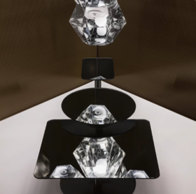 TomDixon现代时尚简约创意个性镜面玻璃方形茶几STONE