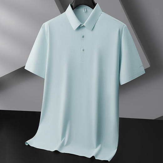 【冰丝无痕】【DZP】大依优型大码短袖POLO衫冰丝无痕透气半袖体恤男士加大夏装薄款肥佬休闲胖子上衣 商品图8