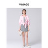 VIMAGE纬漫纪宽松廓形舒适粉色通勤显瘦衬衫外套秋季新款V2209807 商品缩略图0