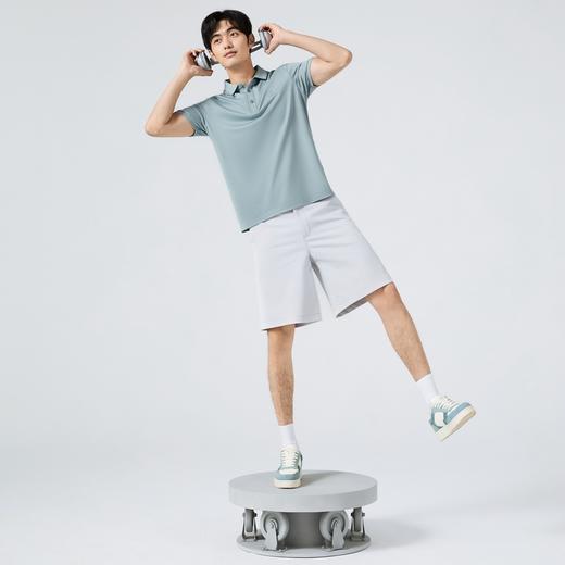 【天蚕系列】柒牌男士短袖Polo衫夏季新款提花肌理休闲T恤128T70150 商品图3