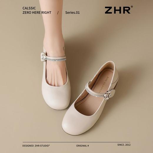 ZHR浅口单鞋女2025新款洋气水钻玛丽珍鞋爆款舒适小香风ins单鞋女 商品图7