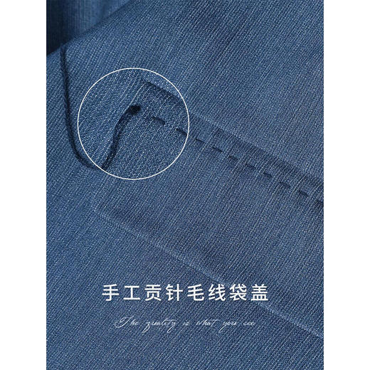 COCOBELLA静奢风撞色条纹通勤贡针西装女商务休闲西服SI3011 商品图4