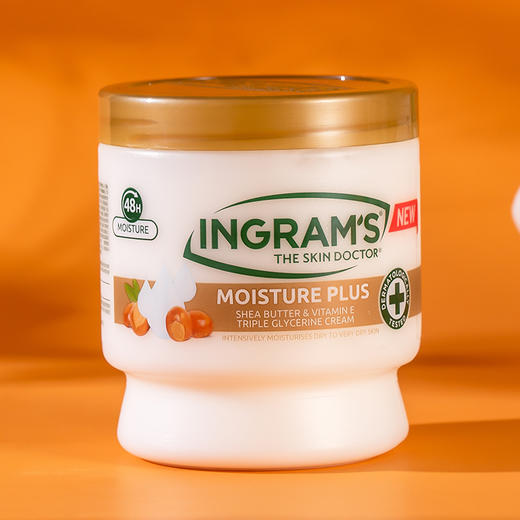 【南非国宝品牌】INGRAM'S:英格莱恩乳木果维他命E保温和滋润补水清爽不油腻·450ml 商品图4
