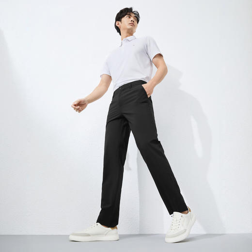 【瞬间凉感】柒牌休闲裤男士2025夏季新品商务简约修身中腰直筒裤128H71370 商品图4