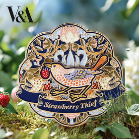 V&A博物馆 威廉莫里斯系列 草莓小偷 双层旋转金属 冰箱贴