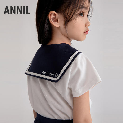 女童短袖针织套装夏季新款安奈儿童装实体店同款XG521721 商品图1