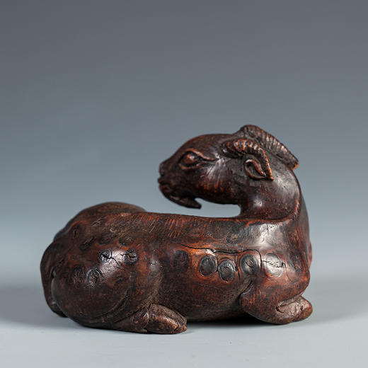 清 竹雕卧羊摆件 商品图1