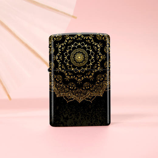 330981932205 Zippo 【热销款】之宝防风煤油打火机正版彩印曼陀罗花黑爱人生日 商品图1