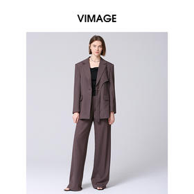 VIMAGE纬漫纪秋季新款通勤西装外套女V2003602