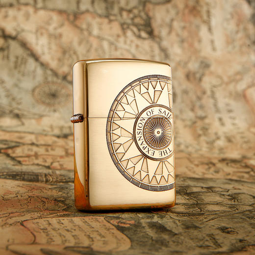 ZPKJ1627204B Zippo 之宝打火机原装正品镀铬双面罗盘掌舵者寻找爱情男士生日礼物 商品图4
