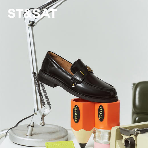 【爆款必入】星期六许愿币英伦风乐福鞋SSD1111B2E 商品图8