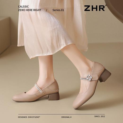 ZHR浅口单鞋女2025新款洋气水钻玛丽珍鞋爆款舒适小香风ins单鞋女 商品图9