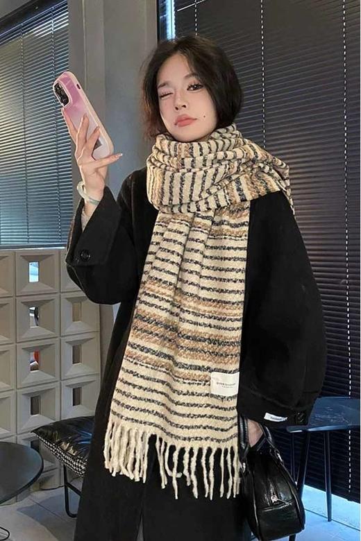 Say Something 时尚单品条纹百搭休闲围巾 21582 商品图2