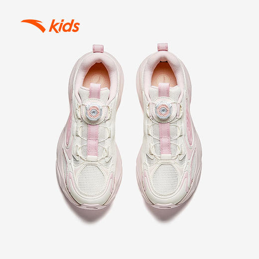 安踏儿童运动鞋女大童2025夏季旋钮低帮星游休闲鞋322528801 商品图1