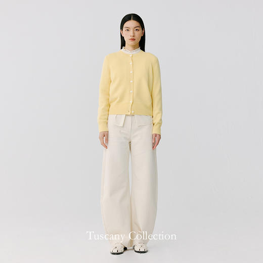 东黎 • 托斯卡纳系列—月亮裤 女士左斜三醋酸牛仔裤 4B07 商品图0