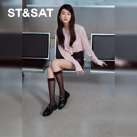 【爆款必入】星期六许愿币英伦风乐福鞋SSD1111B2E 商品图5