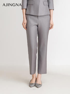 【商场同款】阿菁娜2025夏季新款经典利落自然小脚裤A30X110021