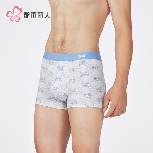 都市丽人潮流时尚棉平角50S棉拉架平角裤FKHC16 商品图2