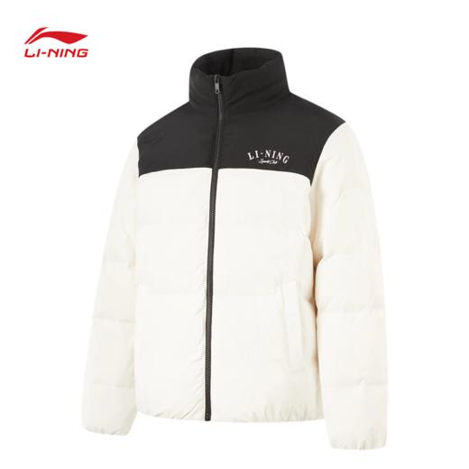 李宁运动潮流系列男子蓄热升温80%鸭绒短羽绒服AYMU119 商品图0