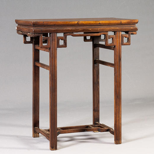 清 柞榛木攒接拐子纹香几 商品图0