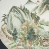 民国 浅绛彩山水人物圆光瓷板画 商品缩略图1