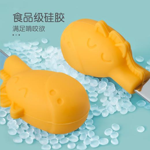 英氏新生儿感温叉勺宝宝婴幼儿餐具360度扭扭防烫学食喂食专用款 商品图4