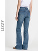 LIZZY早秋弹力高腰微喇修身气质牛仔长裤8137 商品缩略图3