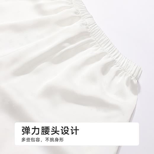 都市丽人好睡好眠女士丝质短袖套装薄冰雪丝提花短袖类LHH1D7 商品图8