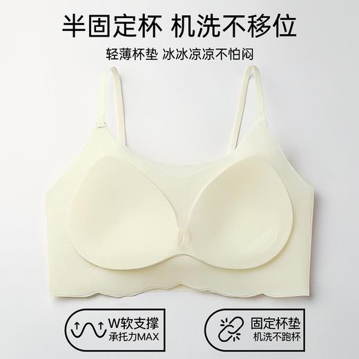 郁香新芽 舒适文胸(VIP) 凉感洞洞杯透气薄款内衣女无钢圈聚拢不空杯文胸罩 商品图3