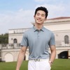 夏季运动polo衫轻奢无痕锦棉蚕丝无缝二级领商务休闲上衣   HLS-WF83003 商品缩略图0