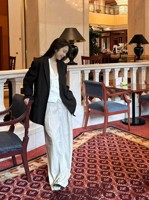 DONSEE10｜DS10SS2533-A 黑色廓型简约西装 商品图5