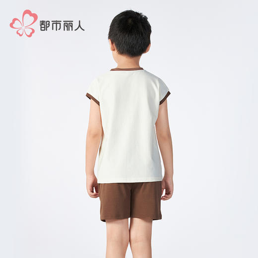 都市丽人超值精选童装特价棉质短袖套装薄32支CVC单面无袖类JHH2A4 商品图3