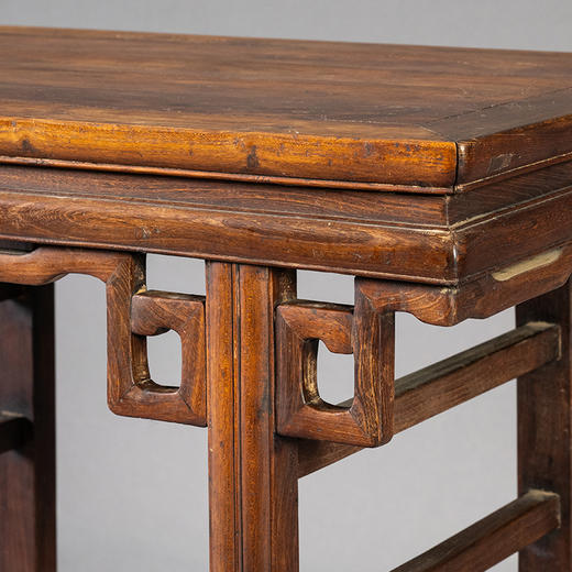 清 柞榛木攒接拐子纹香几 商品图3