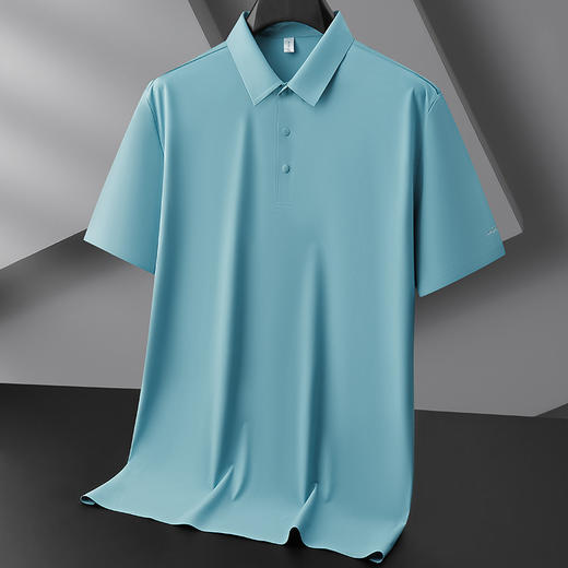【冰丝无痕】【DZP】大依优型大码短袖POLO衫冰丝无痕透气半袖体恤男士加大夏装薄款肥佬休闲胖子上衣 商品图6