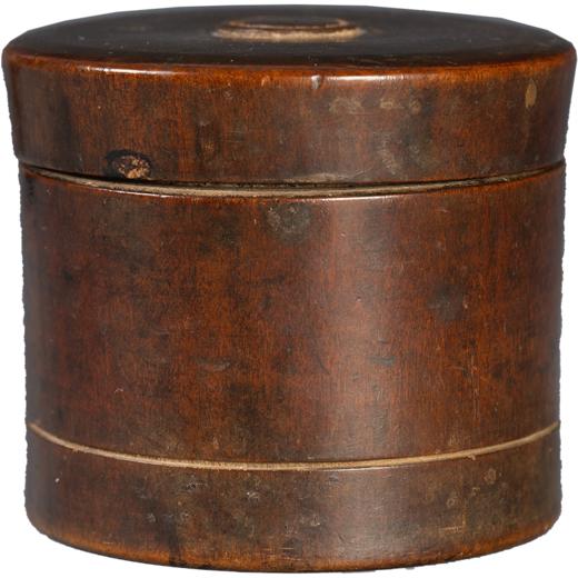 清 黄杨木圆香盒 商品图5