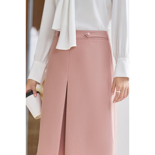 米思阳2026春季新款设计感a字廓形半身裙高腰显瘦小个子裙子5460 商品图4