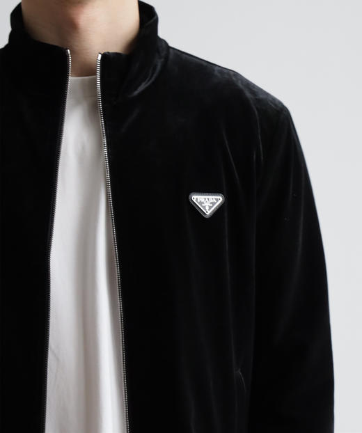 P.R.D 春季款 丝绒 黑色立领夹克外套 WT845 商品图2