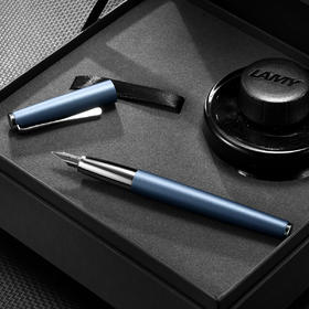 TMLM40244 LAMY 【热销款】凌美演艺高级感墨水笔冰川蓝F钢笔学生练字高档礼盒
