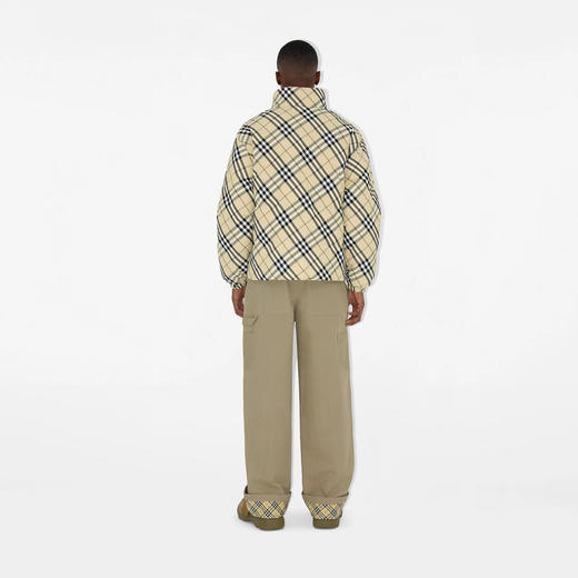 BURBERRY 巴宝莉 男士字母徽标印花双面格纹连帽羽绒服 格子 8098487 C1506 商品图3