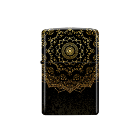 330981932205 Zippo 【热销款】之宝防风煤油打火机正版彩印曼陀罗花黑爱人生日