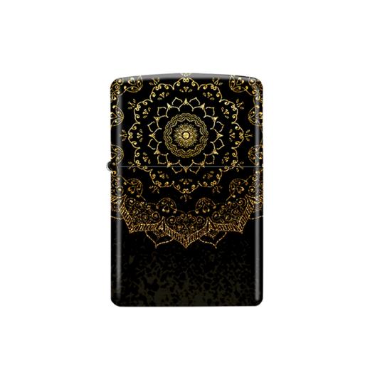 330981932205 Zippo 【热销款】之宝防风煤油打火机正版彩印曼陀罗花黑爱人生日 商品图0