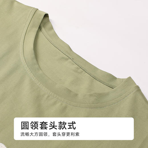 都市丽人舒适外出男士棉质短袖套装薄32支CVC单面短袖类FHH2B9 商品图4