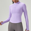 跃牌【欲动春风】系列 女士半拉链瑜伽服长袖立领运动健身上衣52559 商品缩略图3
