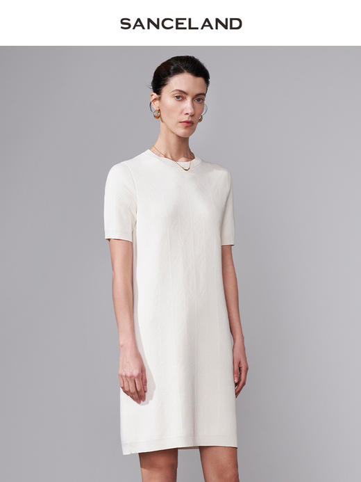 三石一澜夏季丝绵连衣裙 商品图2